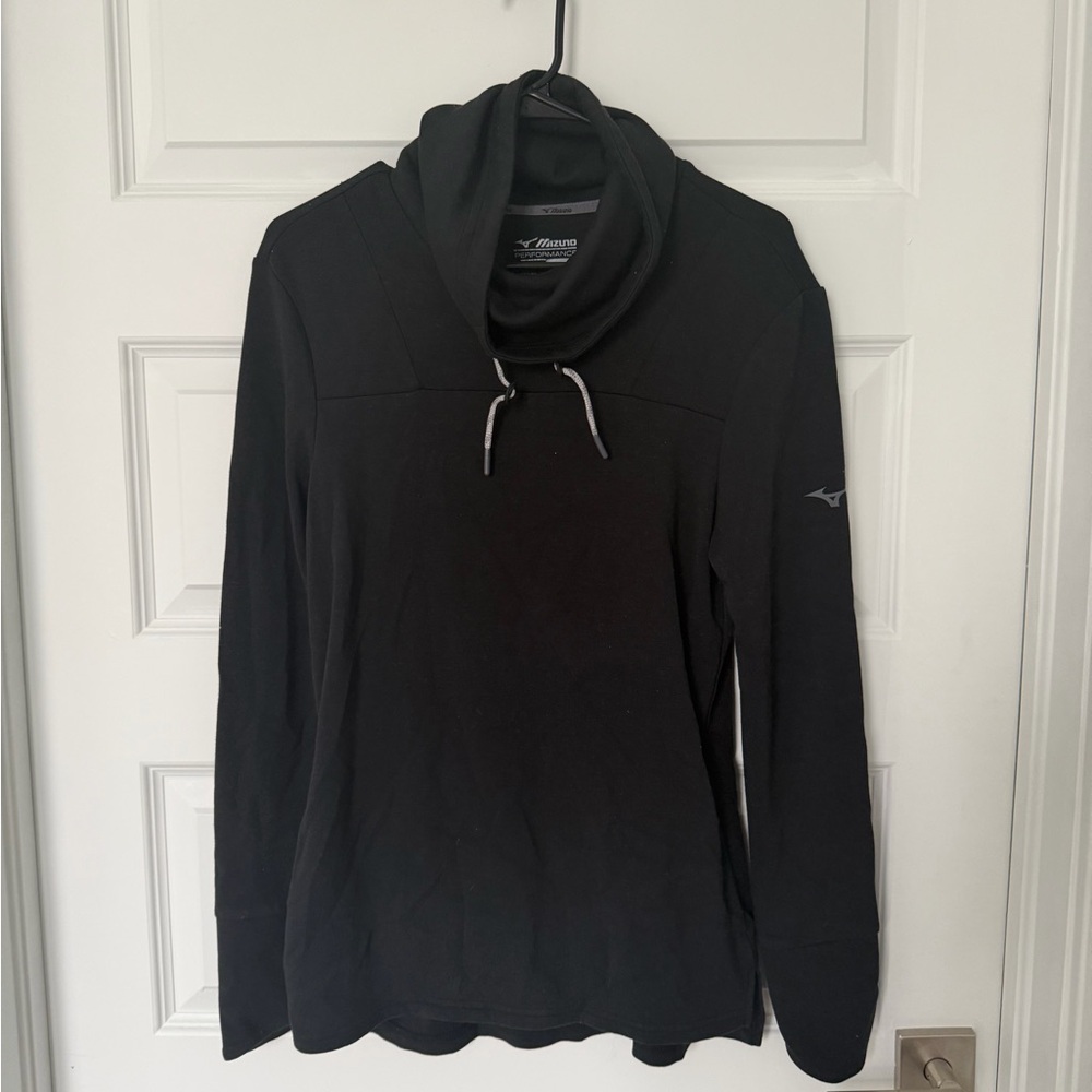Mizuno Black Cowl Neck Pullover